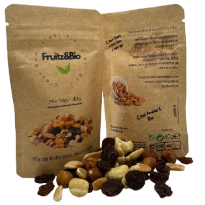 Lot 100 Sachets de 40g - Mix Bio Secs